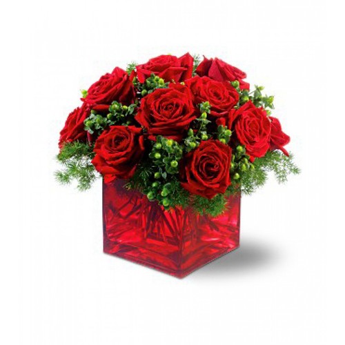 Impulse 10 Roses in Ceramic or Vase