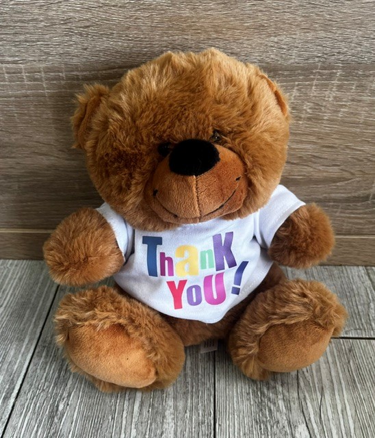 Toy thankyou teddy bear