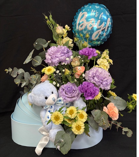 Baby Girl Bassinet with Blooms