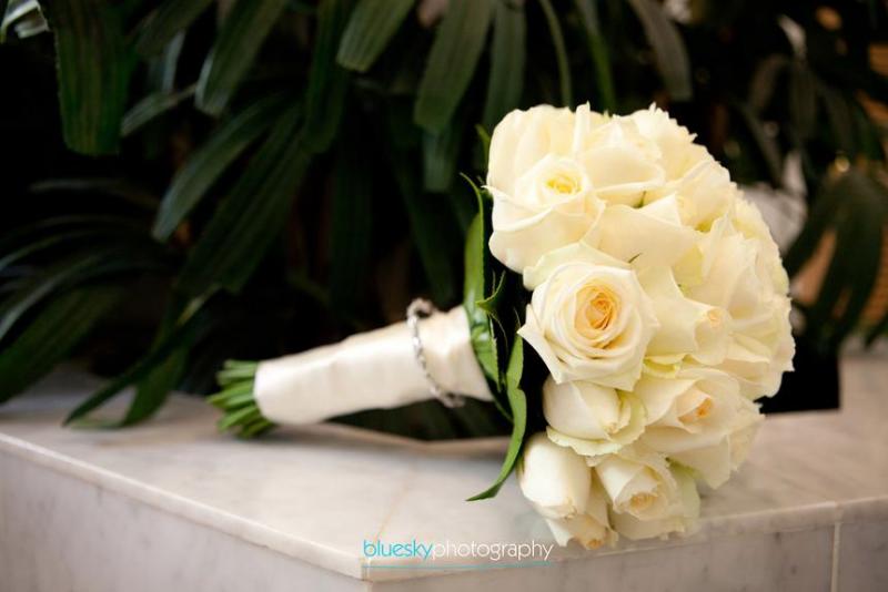 Classic White Rose Posy