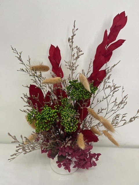 Dried Blooms in Pot 2