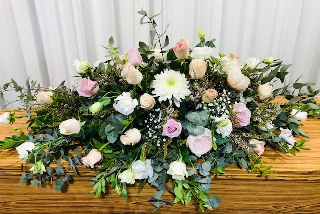 Casket Spray Roses with Mixed Blooms