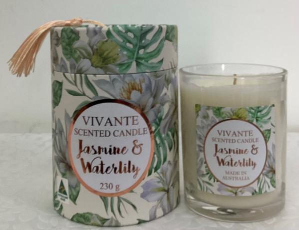 Scented Candle Jasmine and Waterlily