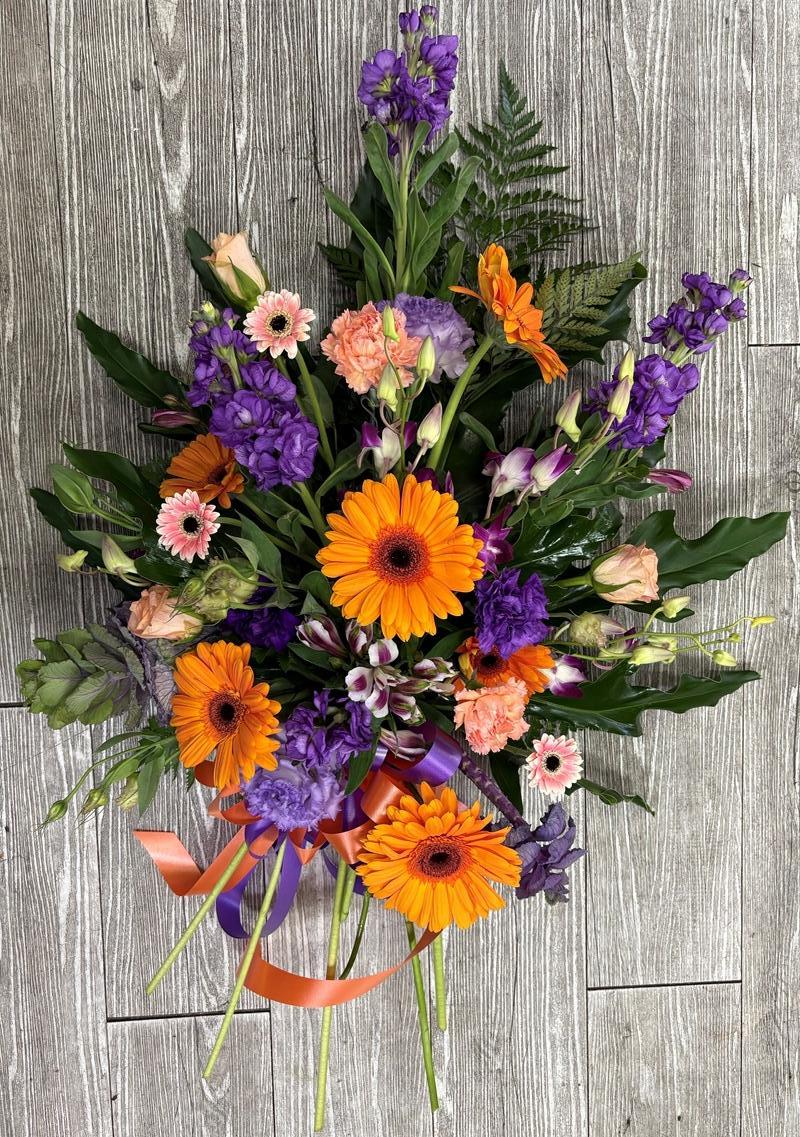 Purple and Orange open spray