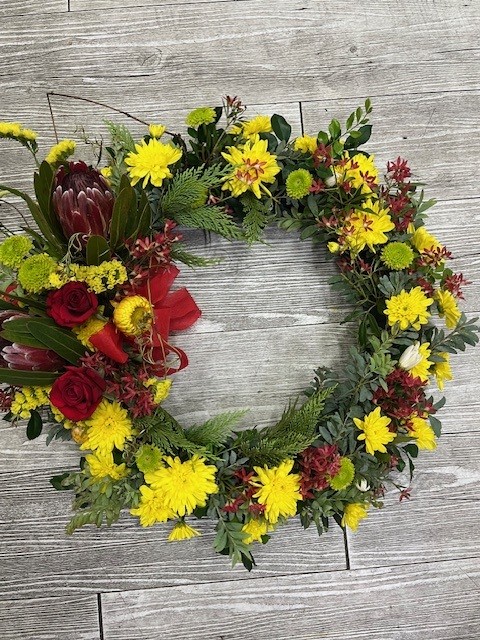 Wreath Red and Yellow